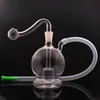 2st Globe Orb Glass Oil Burner Bong Bubbler With Matrix Percolator Recycler Oil Rig Ashcatcher Bong med 10 mm hane Glass Oil Burner Pipe and Slange