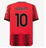 23 24 camisas de futebol de futebol pulisadas pulisic ibrahimovic 2023 2024 tonali rebic Camiseta AC milans kjaer theo Brahim r.leao Men Kit Kit Set Uniforms Origi Origi Origi Origi origi