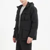 Men's Jackets Black Hip Hop Harajuku Men Jacket Streetwear Safari Style Oversized Hooded Autumn Spring Coat Gothic Clothes Techwear