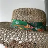 Berets 202306-shi Ins Chic Summer Natural Salt Grass Tropical Rainforest Big Flowers Ribbon Lady Fedoras Cap Women Panama Jazz Hat