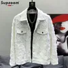 Mens Jackets Supzoom Arrival Top Fashion Men Casual Denim Jeans Single Breasted Cotton Solid Turndown Collar Short Bomber Jacket 230818