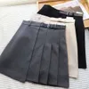 Item Title Bizhengs Autumn Korean Skirt Womens Belts A Line Half Pleated Suit