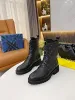 2023 Territorium Flat Boots Dames Top Designer Ladies Letter Afdruk Winter Booted Shoes Box Maat 35-41
