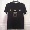 Baman Summer Designer Dames T-shirt High-End Fashion Street Harajuku Hot Gold Button Crewneck Pure Cotton