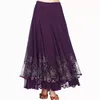 Scenkläder lång flamenco modern danskjol paljetterad mesh waltz klänning kvinnors kostymkläder för tonåringar figurskridskor