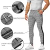 Pantalon homme décontracté Plaid automne maigre élastique homme pantalon classique piste bas vêtements mode sport Joggers pantalons de survêtement