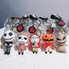 Christmas Eve Horror Night Doll Keychain PVC Keychain Halloween Cute 3D Model Personalized Skeleton Jack Schoolbag Gifts