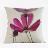 Kussen het roze madeliefje patroon linnen kist elegante bloemen kleine pure en vers decorstijl huizendecoratie deksel 45x45 cm