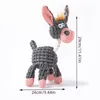Zabawki dla psów żucia brzmiące zabawki trening molowy dekompresja interaktywna odporna na ugryzienie kształt osła Pluszowy PET dostarcza 230818