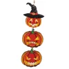 Other Event Party Supplies 1pc Halloween Ornaments living room door window Happy pumpkin witch hat childrens toy tag halloween decoration 230818