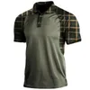 Camisetas táticas de polos masculinas Tee militar ao ar livre de manga curta de manga curta Caminhada de caça ao exército masculina roupas respiráveis