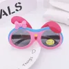 Lunettes de soleil polarisées oreilles de lapin pour enfants garçons et filles lunettes de soleil UV en silicone.