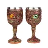 Wijnglazen het oog van Dragon Goblet roestvrijstalen harsglas vriend Dirthday Gifts Bar Drinkware Fantasy Chalice 230818