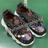 2023 Fashion Casual Shoes Italy Top 1 Quality Chain Reaction Wild Jewels Chain Link Trainer Sneakers Cherry Bluette size EUR 36-46 Y6