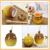Diny sets keramische honing Jar Dispenser Dipper Home Siroop Houten praktische delicate jam opslagcontainer