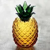 Storage Bottles Creative Heat-resistant Glass Jar Pineapple Tea Sealed High-end Light Luxury Cute Flower Candy