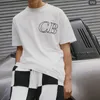 Mens Casual Short Sleeves Tee Black White Green Oversized T-shirts Cotton T Shirts Men Women Hip Hop Streetwear MG230256