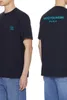 남성용 T 셔츠 오리지널 트렌디 한 브랜드 Wooyoungmi 자수 로고 같은 캐주얼 순수면 짧은 슬리브 티셔츠