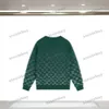 xinxinbuy Hommes femmes designer Sweat Tricoté Gradient Lettre Impression chandail vert gris bleu noir blanc M-2XL