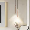 Anhängerlampen nordisches Design LED Leuchten gelbe Travertin zylindrisch hängende Kronleuchter Haus Esszimmer Bar Dekor Kunst Bett