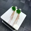 Bengelen oorbellen shilovem 18k rose goud natuurlijke jasper drop earring klassieke fijne sieraden vrouwen bruiloft cadeau groothandel myme101009agby