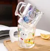 The latest 8.8oz cute rabbit cartoon glass coffee mug, many style choices, support customization of any logo