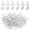 Decorative Flowers Simulated Leaves Exquisite For Christmas Weddings Golden Silver Color Party Accessories Set Of 12