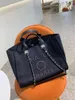 حقائب اليد الجديدة للمصمم للتسوق ، حقائب بيرل بيتش كيس قماشية محمولة ذات سعة عالية السعة.