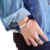 Bedelarmbanden paar zwarte touw vlecht armbanden voor vrouwen mannen roestvrij staal zirconia minnaar sieraden verstelbaar