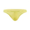 Underpants U Men's U Convex Comfro Shin Sect Ice Silk Bassa vita Breta sexy Trandoming perizoma