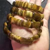 Bangle Natural Tiger Eye Stone Healing Fashion Reiki Crystal Man Woman Fengshui Kamień Biżuteria 1PCS