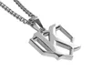 Titanium Sport Accessories points plats STERLING ORIGINAL BASEBALL BAT CROSS PENDANT barré K Baseball avec balle sur le dessus Collier Momma