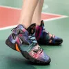 Veelkleurige damesheren Mens Adem basketbalschoenen High Top Sneakers Youth Sports comfortabele trainingsschoenen