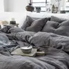 Bettwäsche -Sets gewaschene Bettdecke Duvet -Abdeckung 220x240 Hautfreundlicher Doppelbett -Quiltdeckel und Kissenbezugblatt