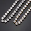 3 Prongs 3 Mm Gold Plated 925 Sterling Silver Vvs Moissanite Diamond Tennis Chain Bracelet Necklace