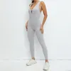 Yoga Outfits Backless Gym Jumpsuit Push Up Leggings Sexy Cutout Top Women Sport Overalls Fitness Yoga Set Workout Sets Womens Active Wear 230820