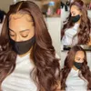 Pre-Colored Body Wave Hair Weave Bundles #2 #4 Brazilian Human Hair Extensions Light Brown Remy Wholesale for Fashion