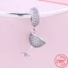 925 Argent Fit Pandora Charm 925 Bracelet Plume Étoiles Lune Maman Blanc Zircone charmes Pour pandora charmes bijoux 925 charme perles accessoires