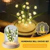 Nachtlichten Handgemaakte Lily of the Valley Light Glass Garden Decoratie Diy Materiaalpakket Kerst verjaardagscadeau