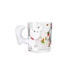 The latest 8.8oz cute rabbit cartoon glass coffee mug, many style choices, support customization of any logo