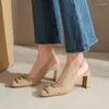 Dress Shoes 2023 Summer Brand Design Women Sandals Luxury Gold Buckle Soft PU Leather High Heels Ladies Casual Sexy Elegant Wedding