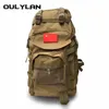 Backpacking Packs Upgrade Outdoor Sports Tactical Backpack 50L Large Capacity Bag Camouflage Waterproof Climbing Mountaineering Hiking Bag Green 230818