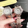 Marque Montres Femmes Fille Diamant Style Métal Acier Bande Quartz Avec Logo De Luxe Montre-Bracelet INV 03