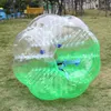 Svängar 1,5 m 0,8mmpvc Uppblåsbar bubbelfotbollsuppsättning luftstötfotboll för utomhus kul