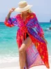 Cover-up Colorful Coverup Beach Kimono Beach Tunic Bikini Cover up Rayon Over size Kaftan Pareos Tunic for Beach Women Beach Shirt Dress