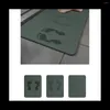 Carpets Bathroom Mat Set Toilet Rugs Non-Slip Cover Decor Shower Carpet Absorbent Floor Pad Green
