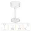 Candle Holders Candlestick Goblet Shape Holder Home Decor Decorate Long Stem Glass Tealight House Decorations