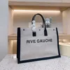 LouLou Bolsas Bolsa Ys Bag Designer Rive Gauche Beach Tote Mulheres Bolsa Luxo Moda Compras Bolsas Top Linho Grande Lona Viagem Satchel Carteira Totes