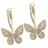 Naszyjniki wiszące kolczyki motyla Kobiety obręcze Kreatywne damskie biżuterii