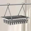 Hangers Stainless Steel Drying Basket 18 Clip Multifunctional For Clothes Underwear Rack Multiple Socks Baby